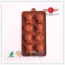 Silicone de alto grau marrom Chocolate moldes